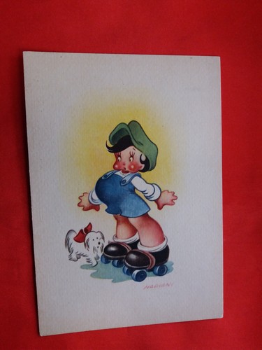 Cartolina illustrata bimbo - ,
